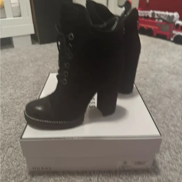 Guess Black Women's Lace-Up Boots