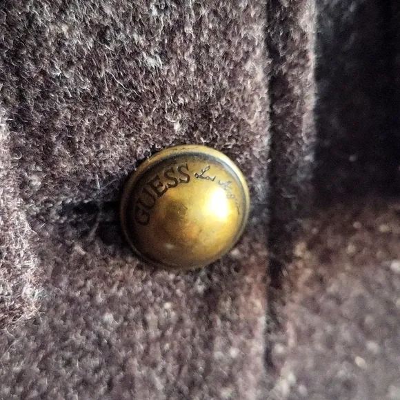 GUESS Vintage Wool Coat with removable faux fur collar