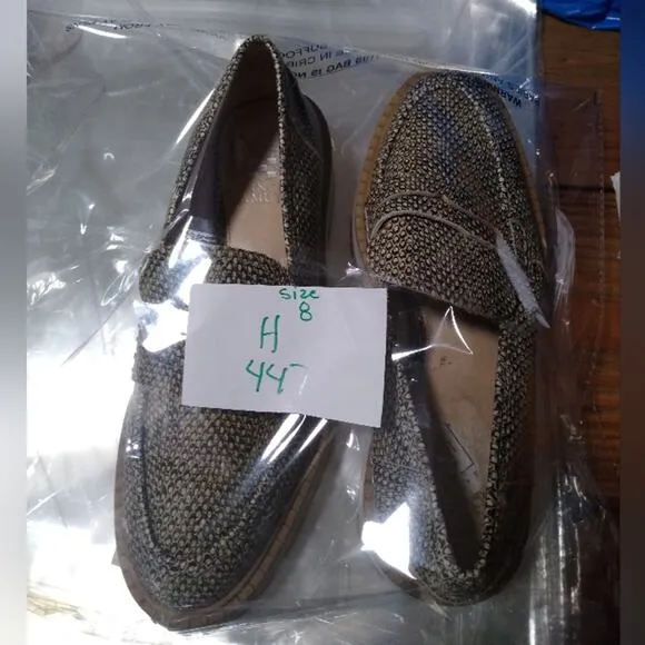 [H447] Vince Camuto &quot;Mckella Loafer&quot; Snakeskin Pattern Loafers, Size 8