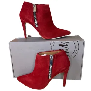 H&amp;M Red suede boots