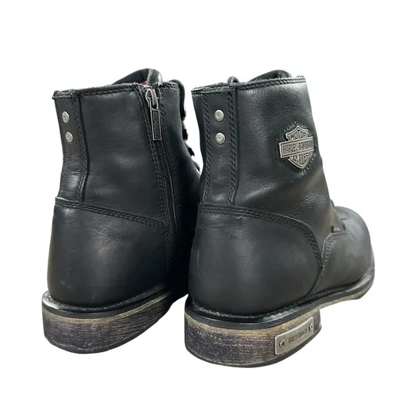 Harley-Davidson Mens Size 11.5 M Clancy Waterproof Black Motorcycle Boots D96159