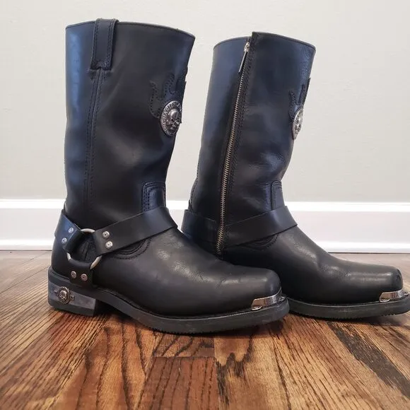 Harley Davidson - Men's Waterproof Leather Riding Boots - Size 9