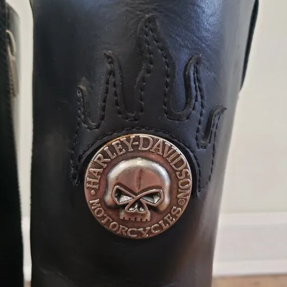Harley Davidson - Men's Waterproof Leather Riding Boots - Size 9