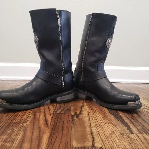 Harley Davidson - Men's Waterproof Leather Riding Boots - Size 9
