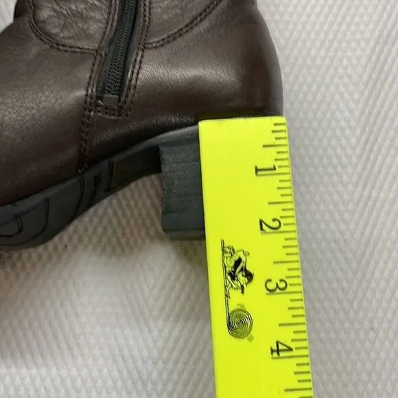 Harley-Davidson 84069 Faux Cuff Side Buckle Boots Size 8.5 Brown