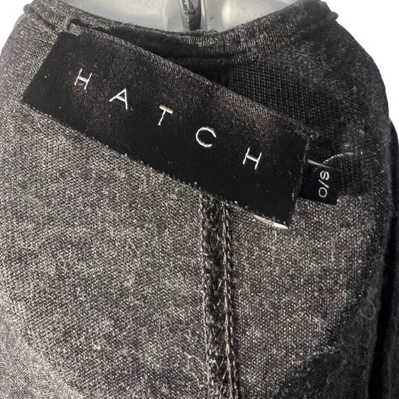 HATCH The Jersey Drape Maternity Dress OS Midi Dolman Nursing Stretch Rayon USA
