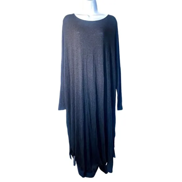 HATCH The Jersey Drape Maternity Dress OS Midi Dolman Nursing Stretch Rayon USA