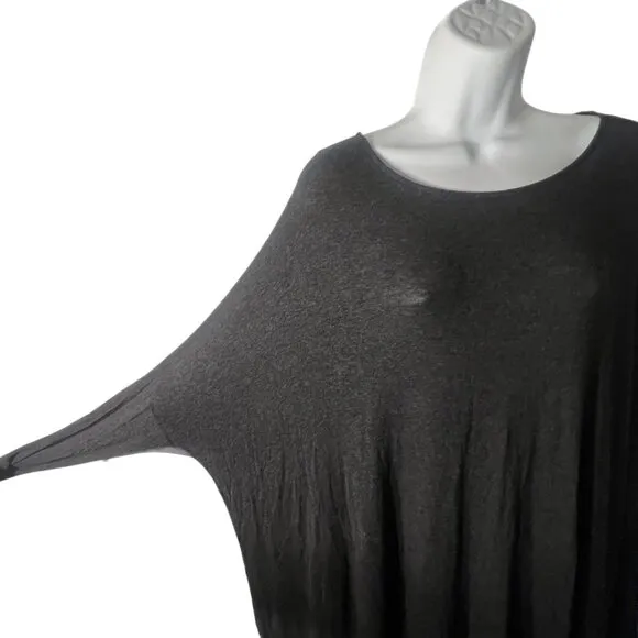 HATCH The Jersey Drape Maternity Dress OS Midi Dolman Nursing Stretch Rayon USA