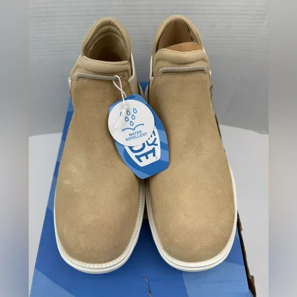 Hey Dude Branson Womens Tan Suede Chelsea Ankle Boots Booties Size 11 NEW NIB