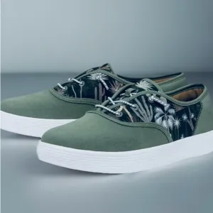 HEY DUDE Conway Desert Green Slides Mens Size 10 Sneakers Comfort Floral NEW