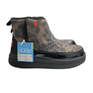 Hey Dude Mel Youth Leo Black Boots Size 3 NWT