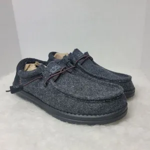 Hey Dude Men's Wally Funk Wool Black Aztec  Men’s Shoes Size 9 US 42 EUR