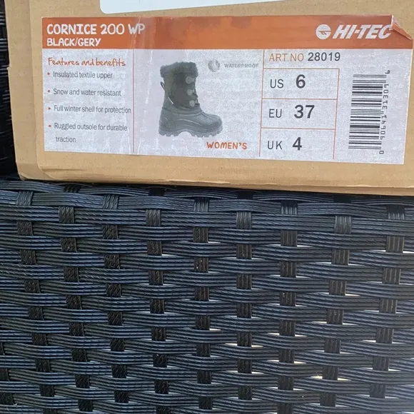 HI-TEC Cornice 200 WP Waterproof Cold Weather Boots 6 US 37 EU 4 UK PM1