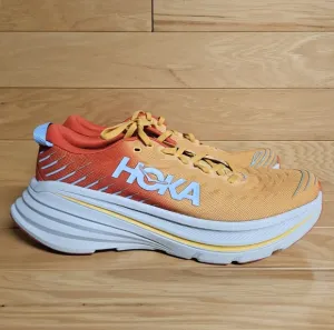 Hoka Bondi X Mens Running Shoe Fiesta Amber Yellow Size 11.5