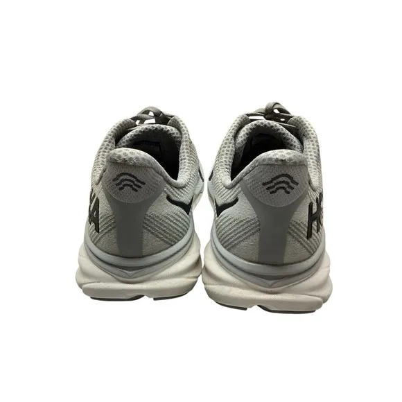Hoka Clifton 9 Shoes Mens 12 Harbor Mist Black Grey Road Running Max Support