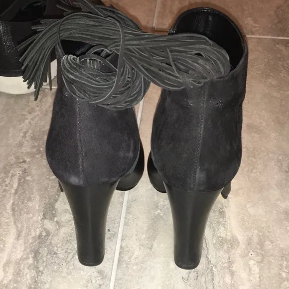 HOT Sam Edelman Booties Leather/Suede Tassels 8.5