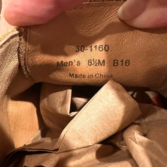 H.S TRASX Men's 8/5 Tan Suede Chukka Boots