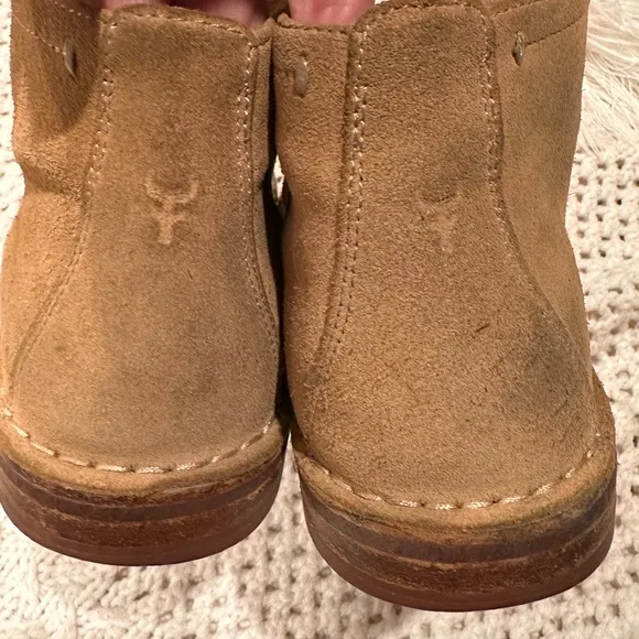 H.S TRASX Men's 8/5 Tan Suede Chukka Boots