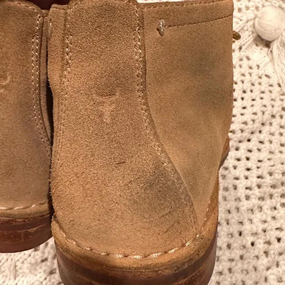 H.S TRASX Men's 8/5 Tan Suede Chukka Boots