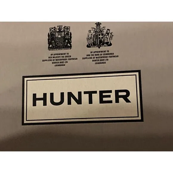 Hunter Original Metallic Dark Silver Insulated Tall Snow Boots Women 5 US New