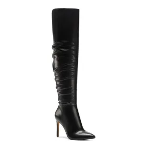 INC Womens Black Cushioned Iyonna Pointed Toe Stiletto Zip-Up Dress Boots 7.5 M