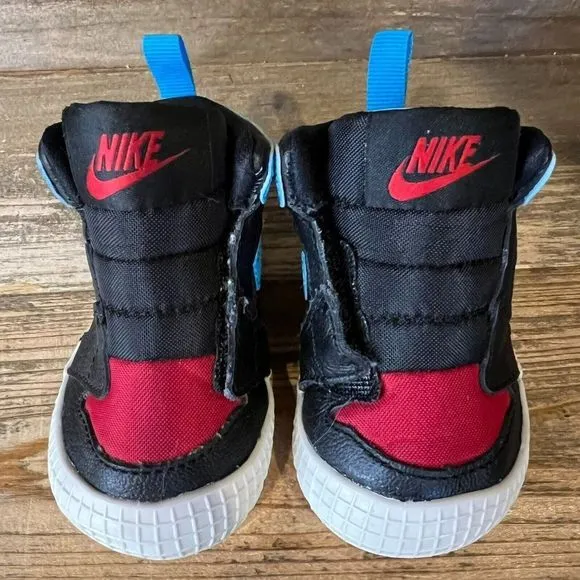 Infant Air‎ Jordan 1 NC to Chi Black Athletic Casual Sneakers Shoes Size 2 C GUC