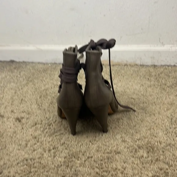 IRO KANSAS khaki suede boots