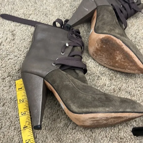 IRO KANSAS khaki suede boots