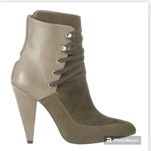 IRO KANSAS khaki suede boots