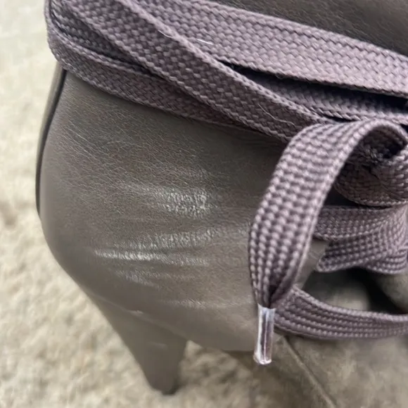 IRO KANSAS khaki suede boots