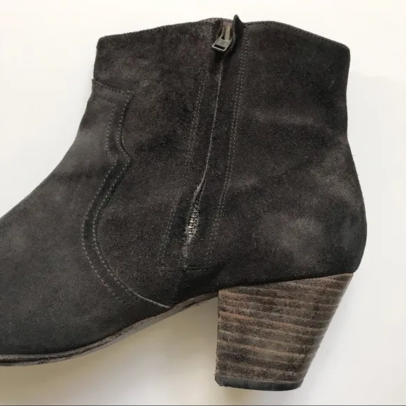 Isabel Marant Dicker Suede Brown Booties Size 40