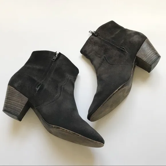 Isabel Marant Dicker Suede Brown Booties Size 40
