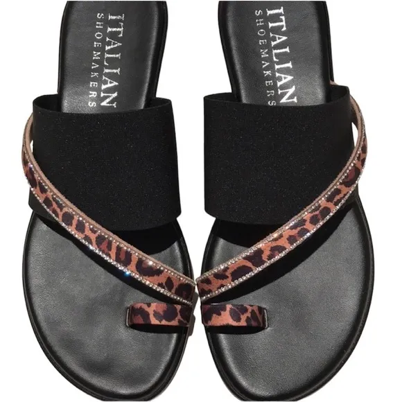 Italian Shoemakers - *Last One* ‘Leopard’ sandals NWT