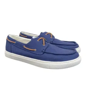 J. Crew Canvas Boat Sneakers Shoes Men's 13 Preppy Casual Minimalist