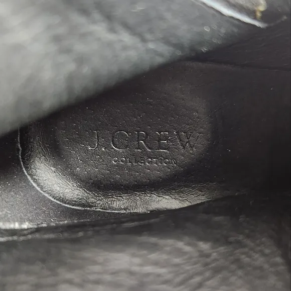 J. Crew Collection Side-Zip Ankle Block Heel Boots Spotted Leopard Calf Hair 8