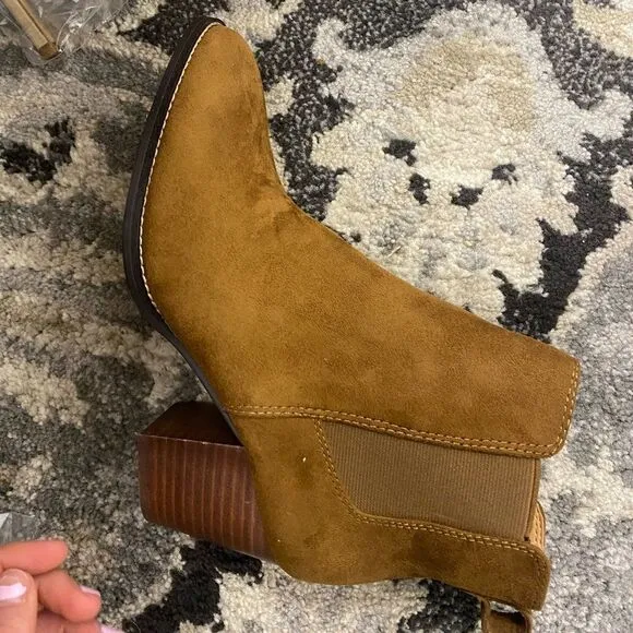 J. Crew Factory Rory microsuede heeled boots Item AR845