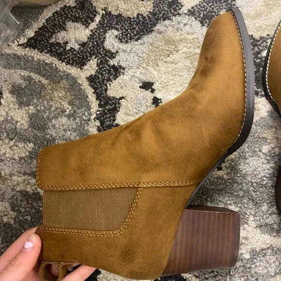 J. Crew Factory Rory microsuede heeled boots Item AR845