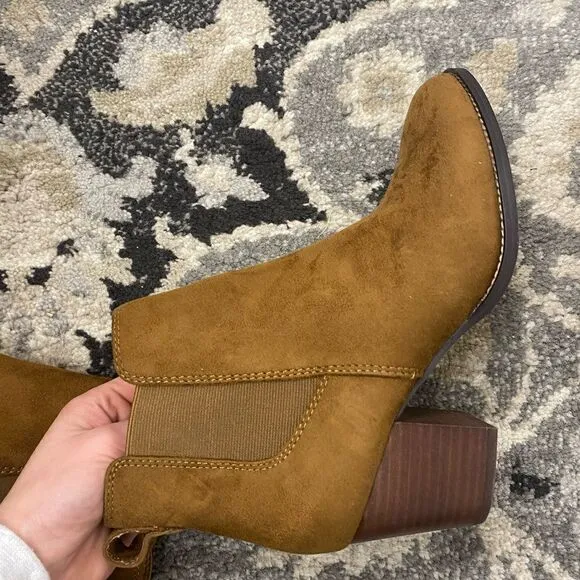 J. Crew Factory Rory microsuede heeled boots Item AR845