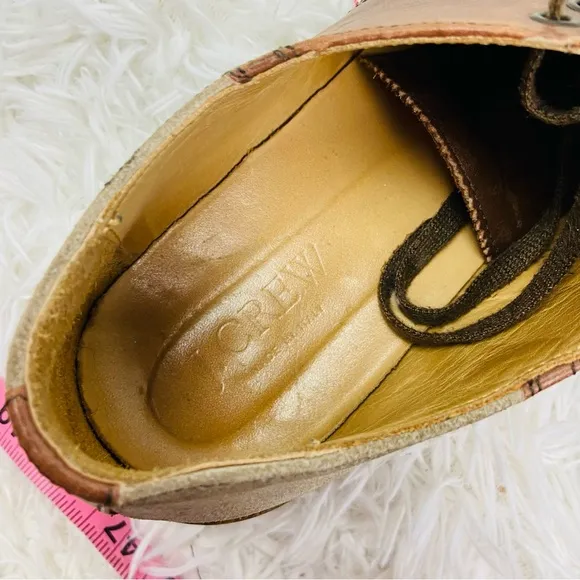 J. CREW made In Italy suede &amp; brown leather casual men’s dress pointed shoes 9H