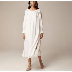 J Crew Maxi‎ Dress Womens XS Sheer Collection Sophisticated Ancient Boho Peasant