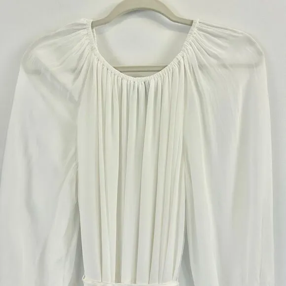 J Crew Maxi‎ Dress Womens XS Sheer Collection Sophisticated Ancient Boho Peasant