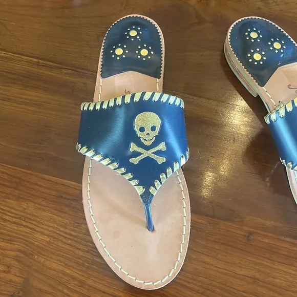 jack rogers skull and cross bone sandals