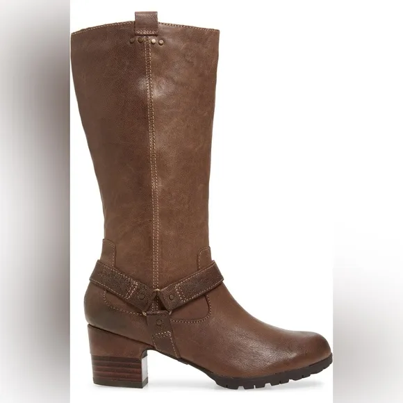 Jambu Autumn Zippered Boots, Water Resistant, Wide Calf, Tobacco Leather