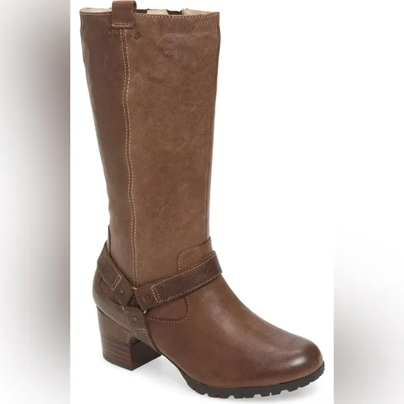 Jambu Autumn Zippered Boots, Water Resistant, Wide Calf, Tobacco Leather