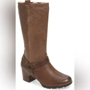 Jambu Autumn Zippered Boots, Water Resistant, Wide Calf, Tobacco Leather