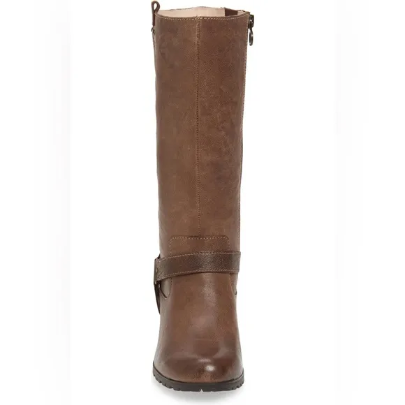 Jambu Autumn Zippered Boots, Water Resistant, Wide Calf, Tobacco Leather