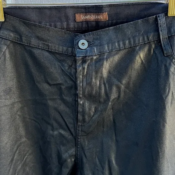 James Jeans Twiggy Z Coated Skinny Blue/Black Size 24 NWT 🎉4X Host Pick🎉