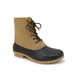 JBU BY JAMBU Mens Brown Waterproof Maine Round Toe Block Heel Duck Boots 11 M