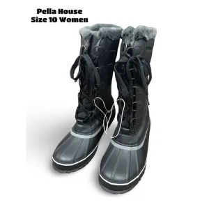 JBU Sabine Ladies' Water Resistant Winter Boots BLACK SIZE 10 Women