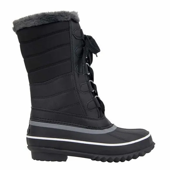 JBU Sabine Ladies' Water Resistant Winter Boots BLACK SIZE 10 Women
